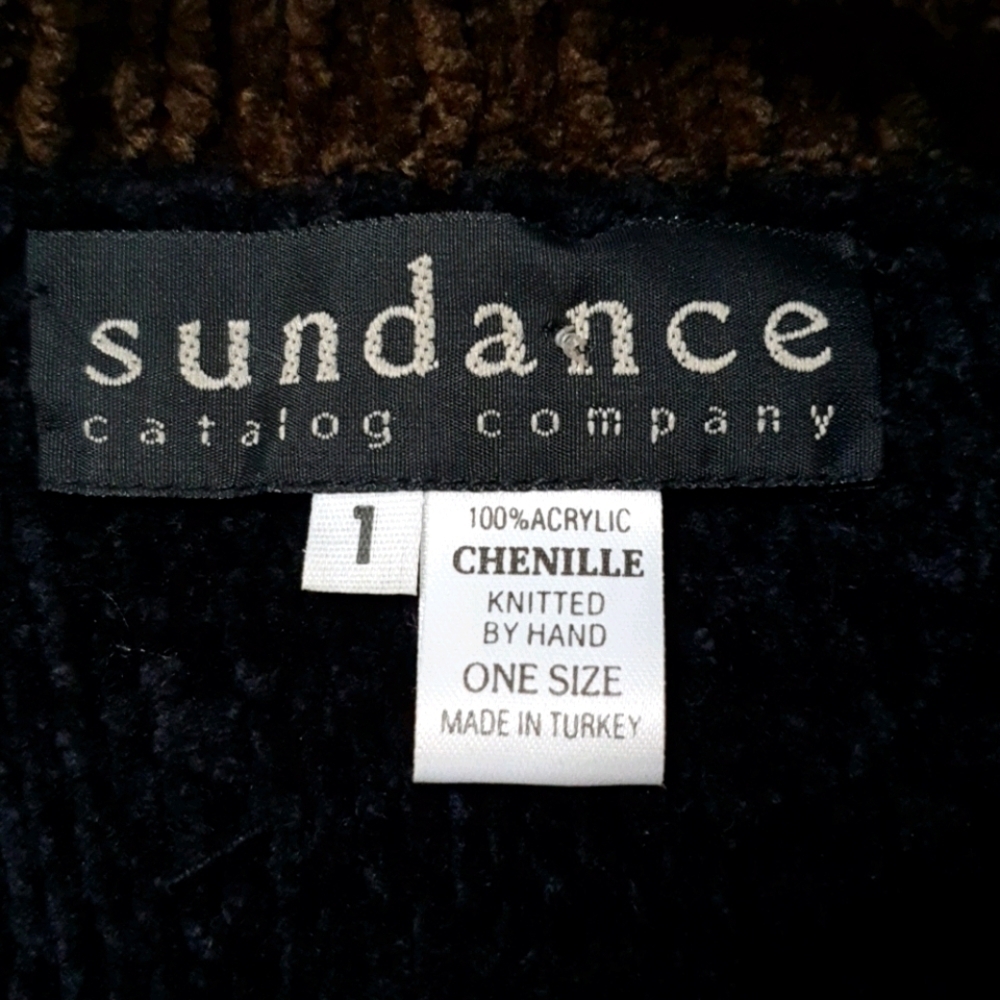 Sundance Chenille Hand Knitted Sweater Cardigan - Picture 6 of 9